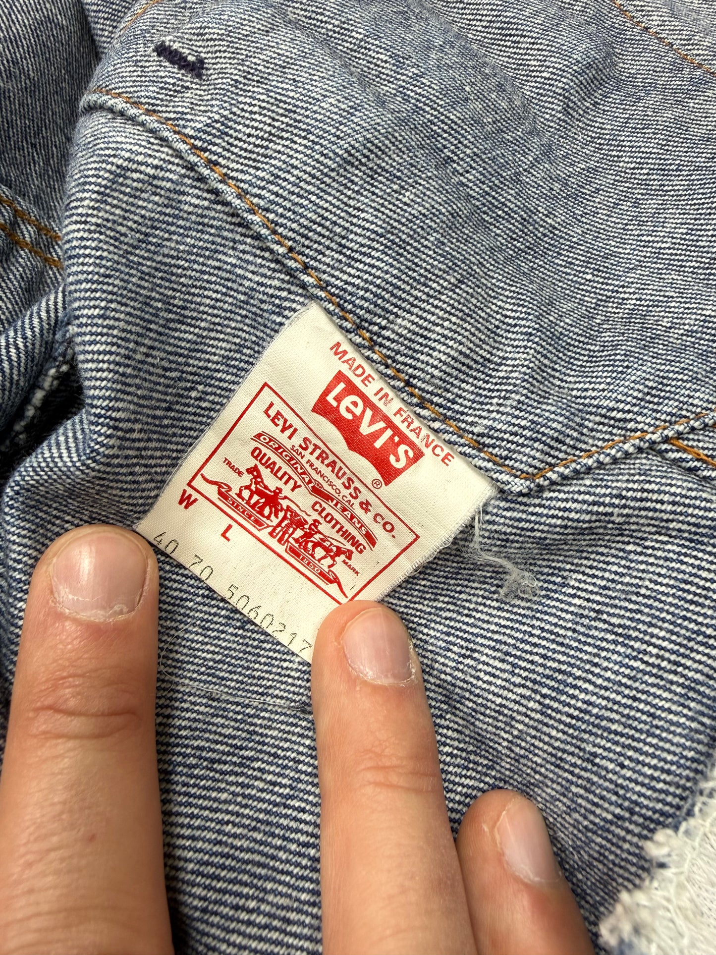 Levis denim jacket 4pockets L