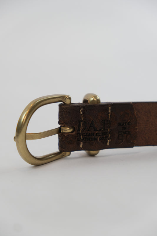 Western leather belt