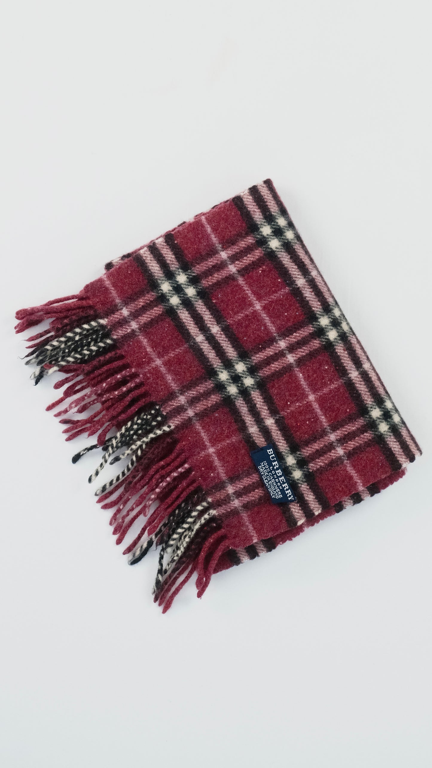 Vintage Burberry tartan scarf