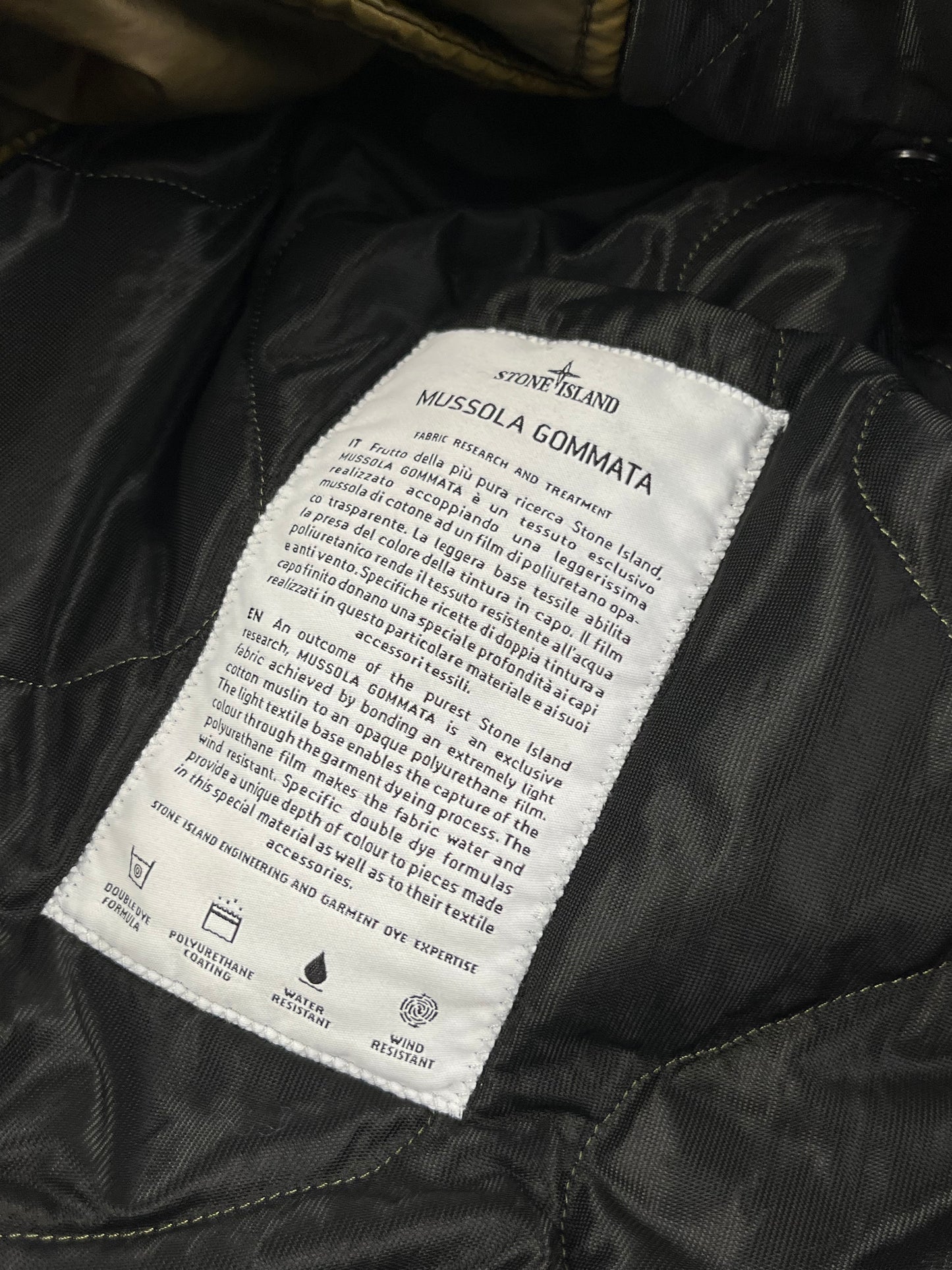 Stone Island Mussola Gommata jacket XL