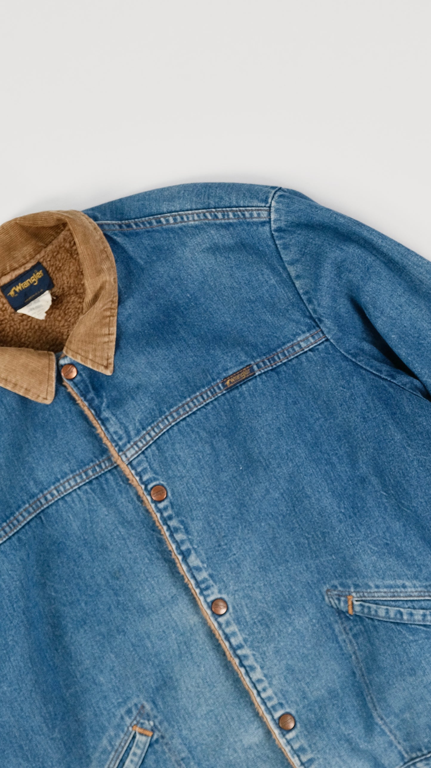 70s Wrangler Sherpa denim jacket
