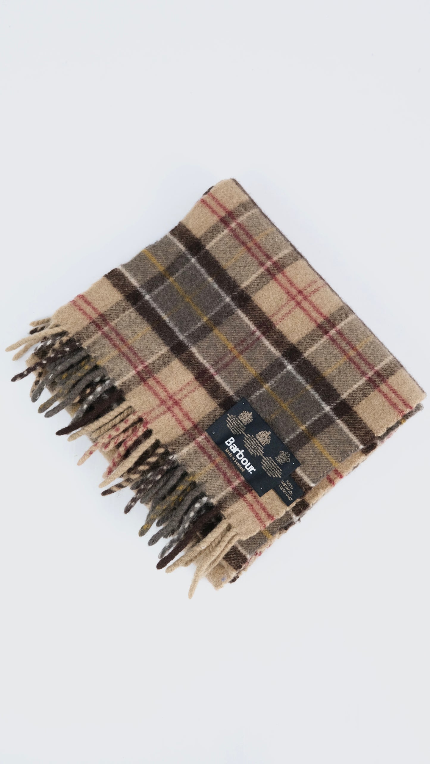 Vintage Barbour tartan scarf