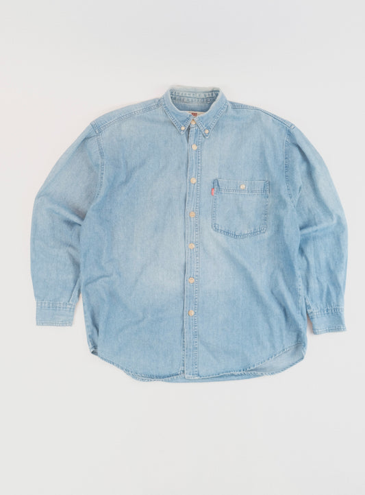 90s Levi’s Denim button down shirt XL