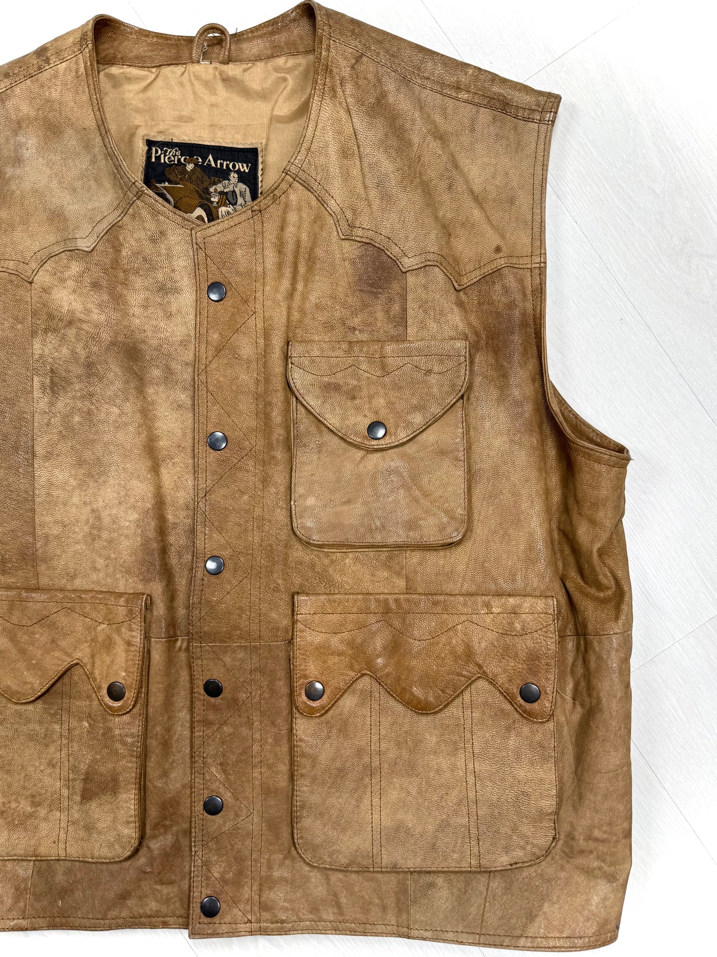 Leather vest XL