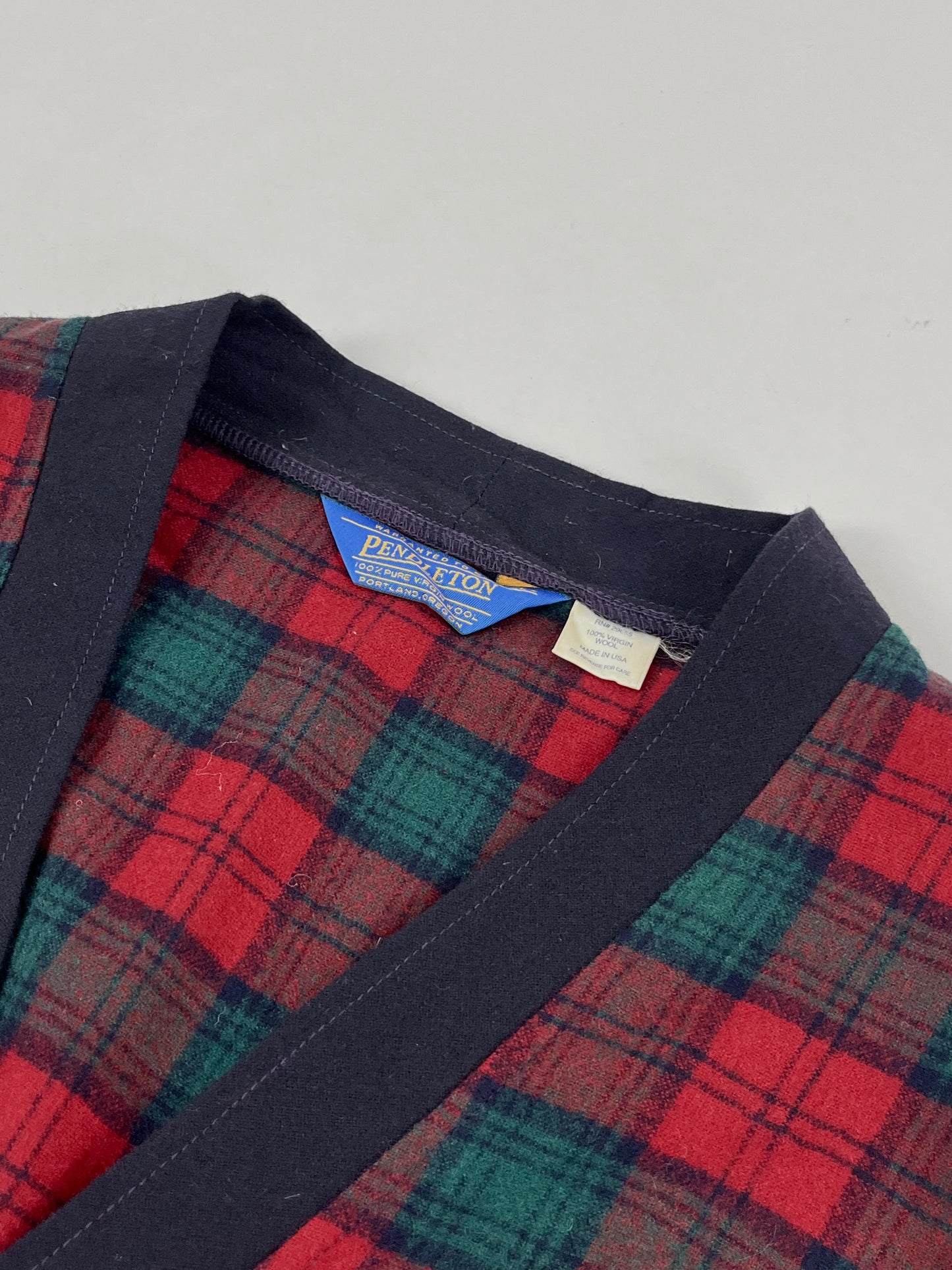80s Pendleton tartan Cardigan L