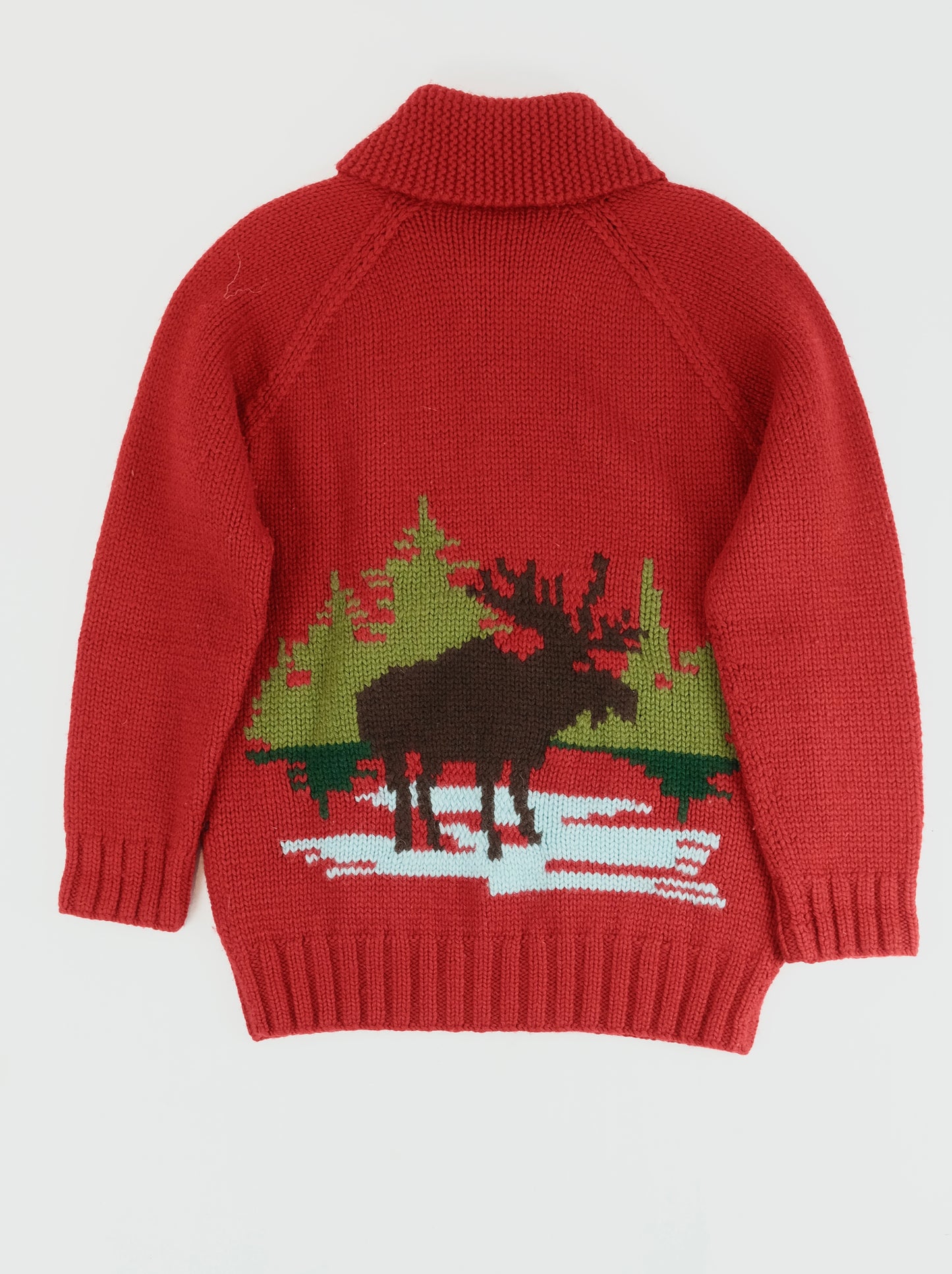 Vintage Cowichan zip cardigan M