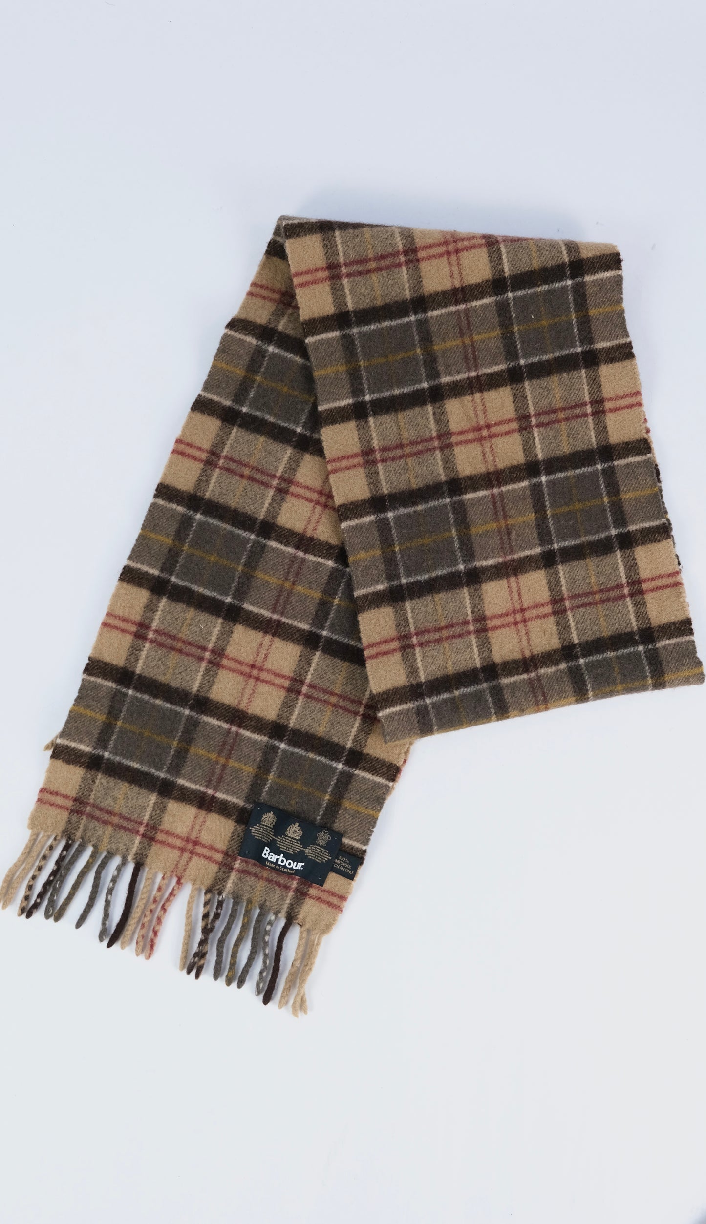 Vintage Barbour tartan scarf