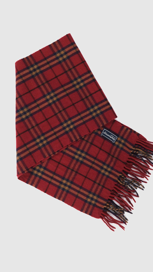 Vintage Burberry tartan scarf