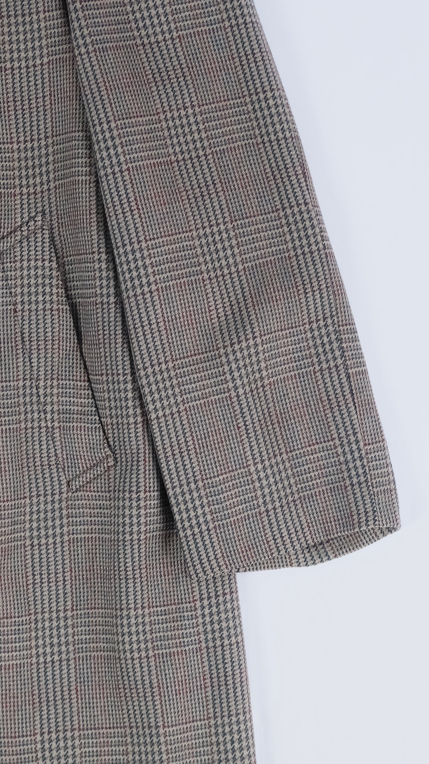 70s Meanson x Ugolini wool checkered coat L