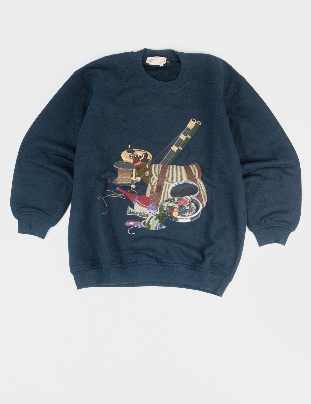 Maglione Gucci ricamato anni '70, taglia L