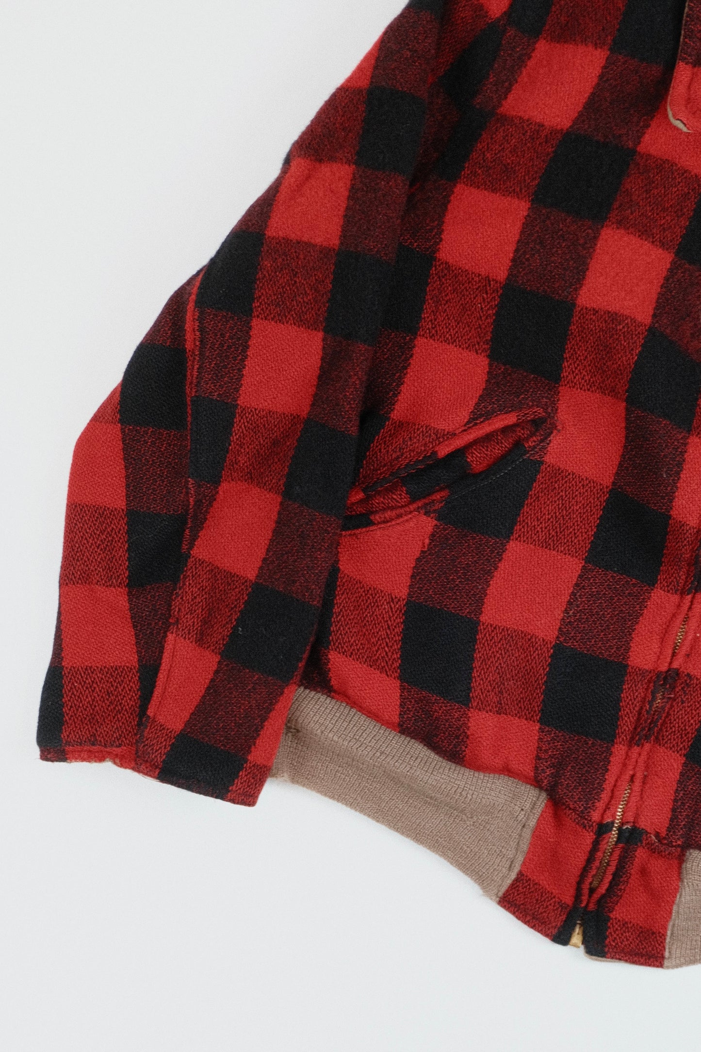 Buffalo Plaid wool bomber M
