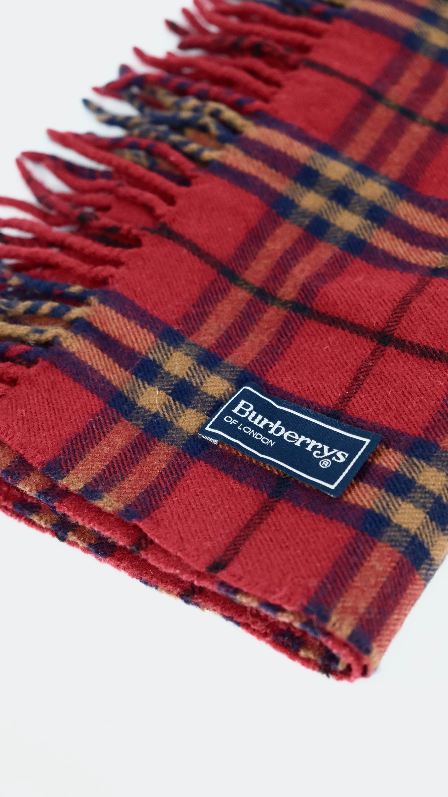 Vintage Burberry tartan scarf