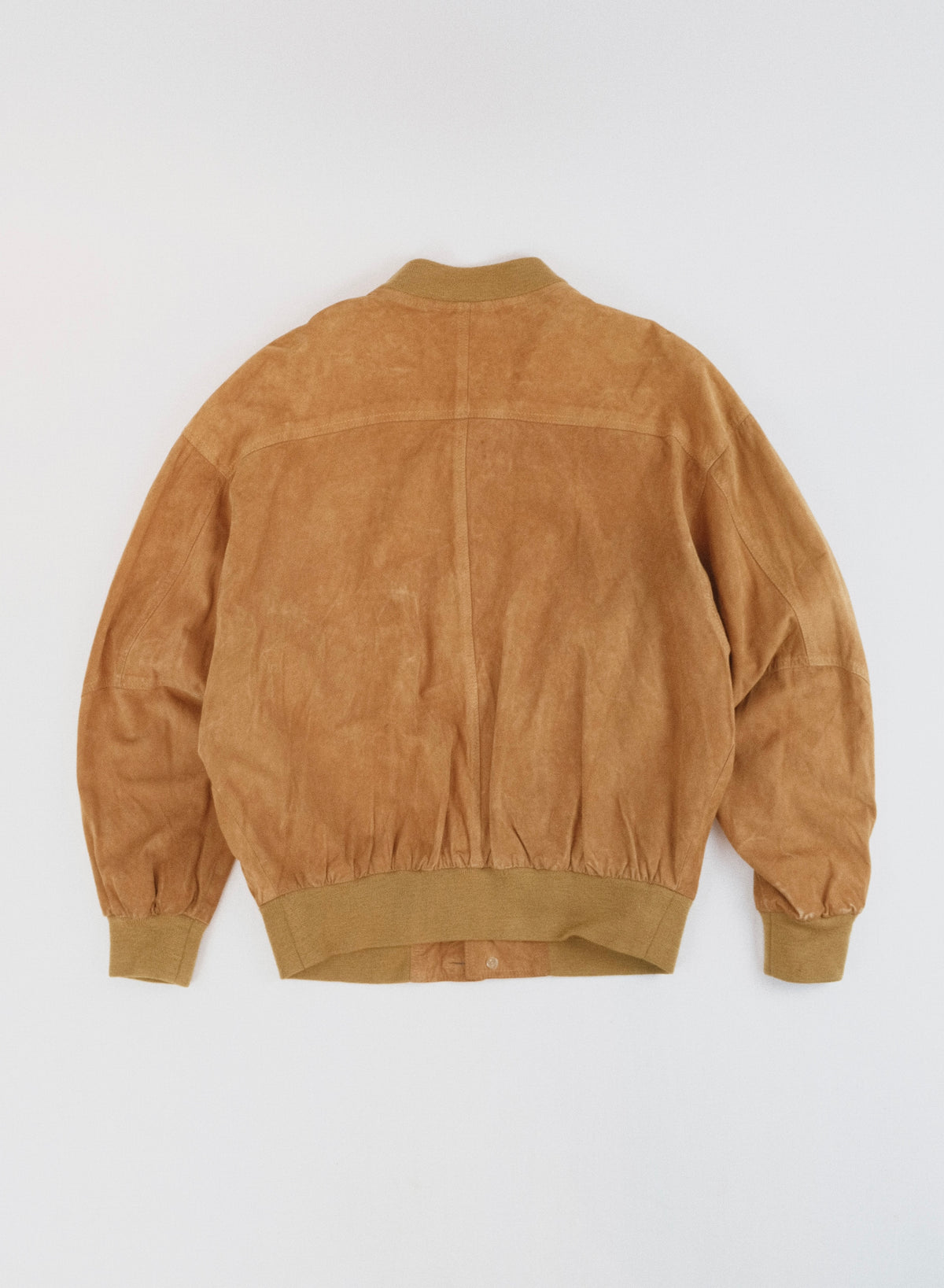 80s suede Bomber jacket L