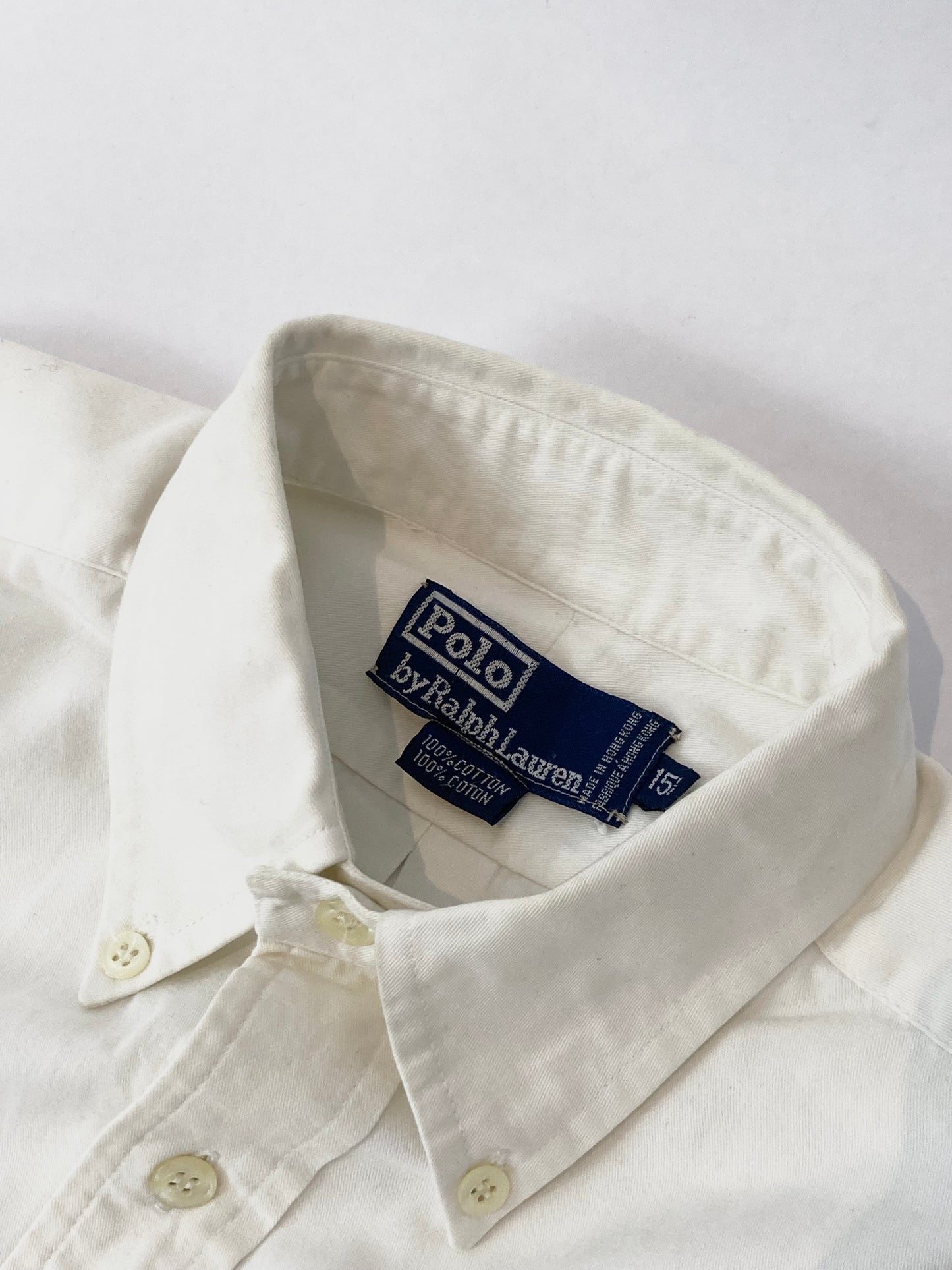 80s Ralph Lauren blue button down shirt