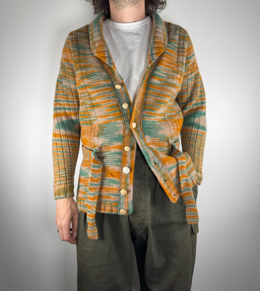 Wood Cardigan w/Belt M