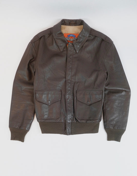 70s Cooper Leather A2 jacket S