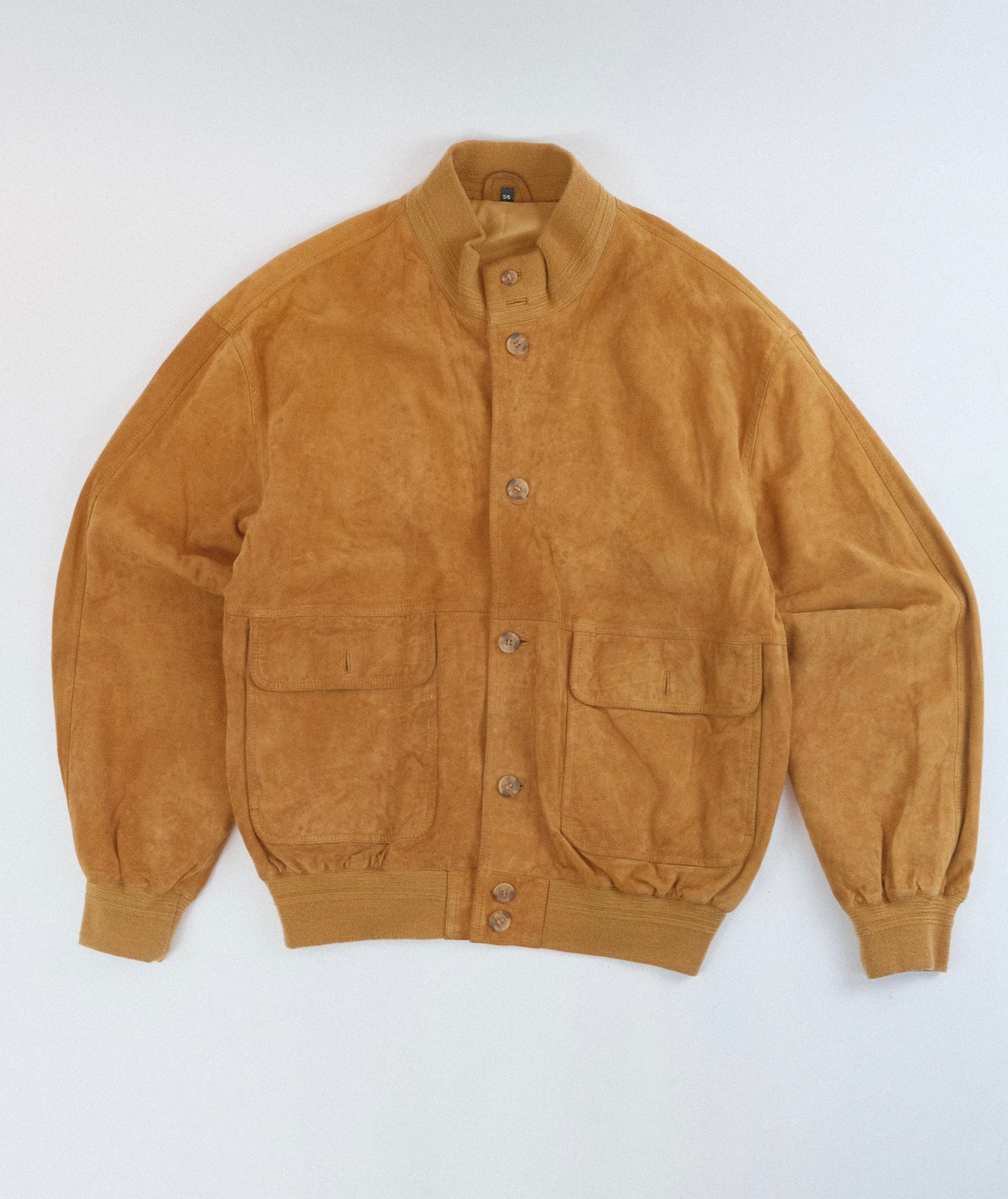 80s suede Bomber jacket L