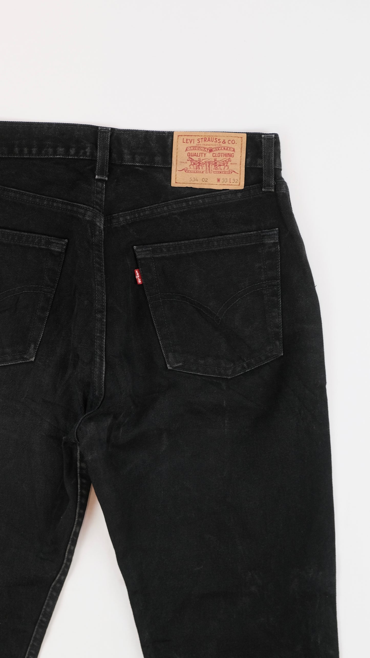 Vintage Levi's black jeans 534 w33