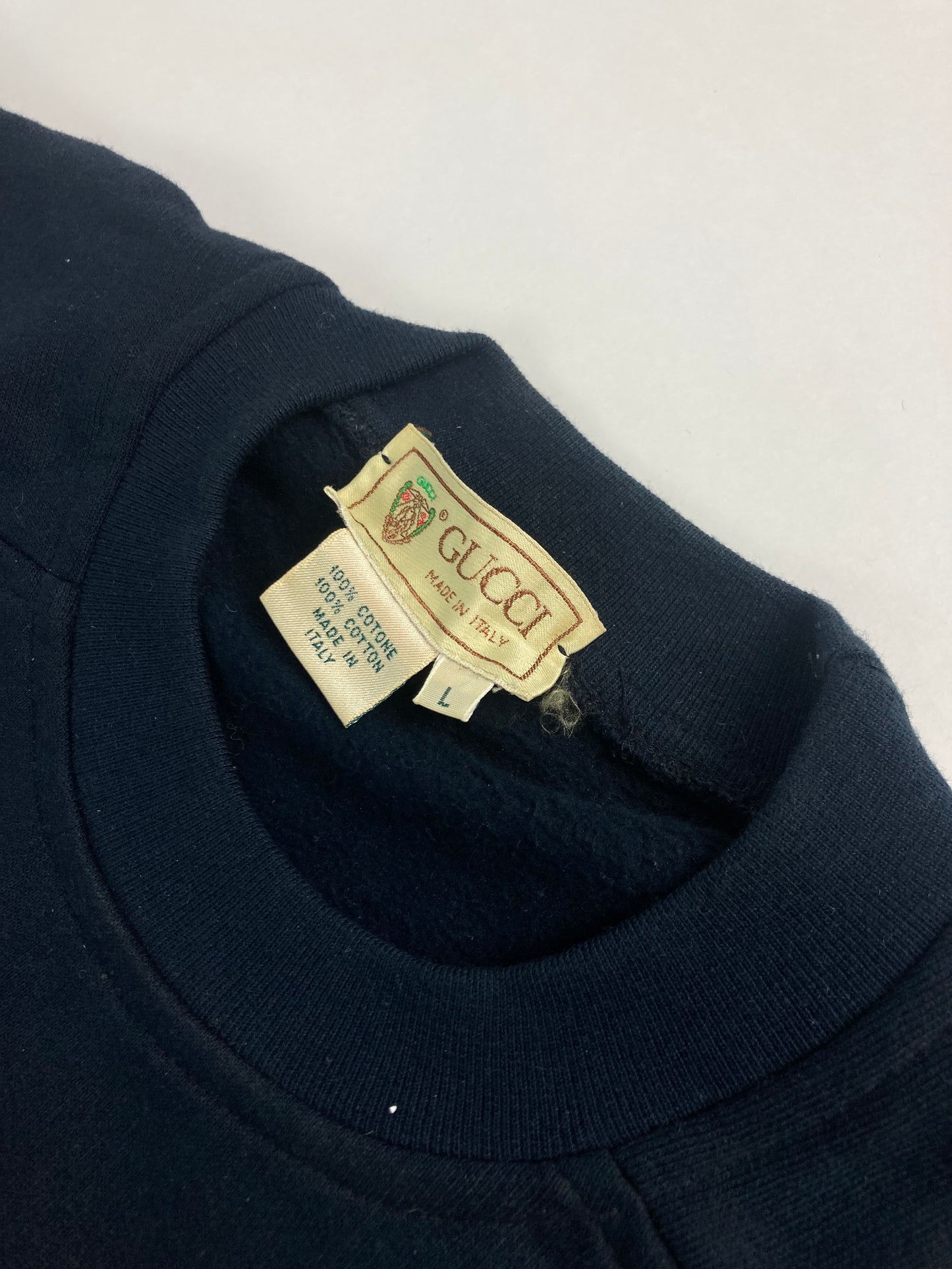 Maglione Gucci ricamato anni '70, taglia L