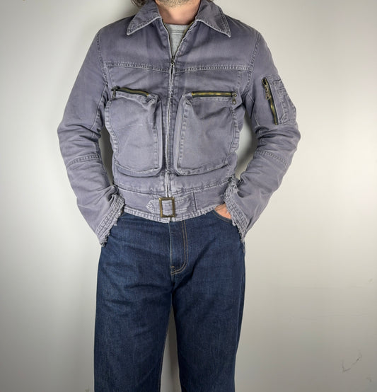 Giacca da lavoro effetto invecchiato taglia M
