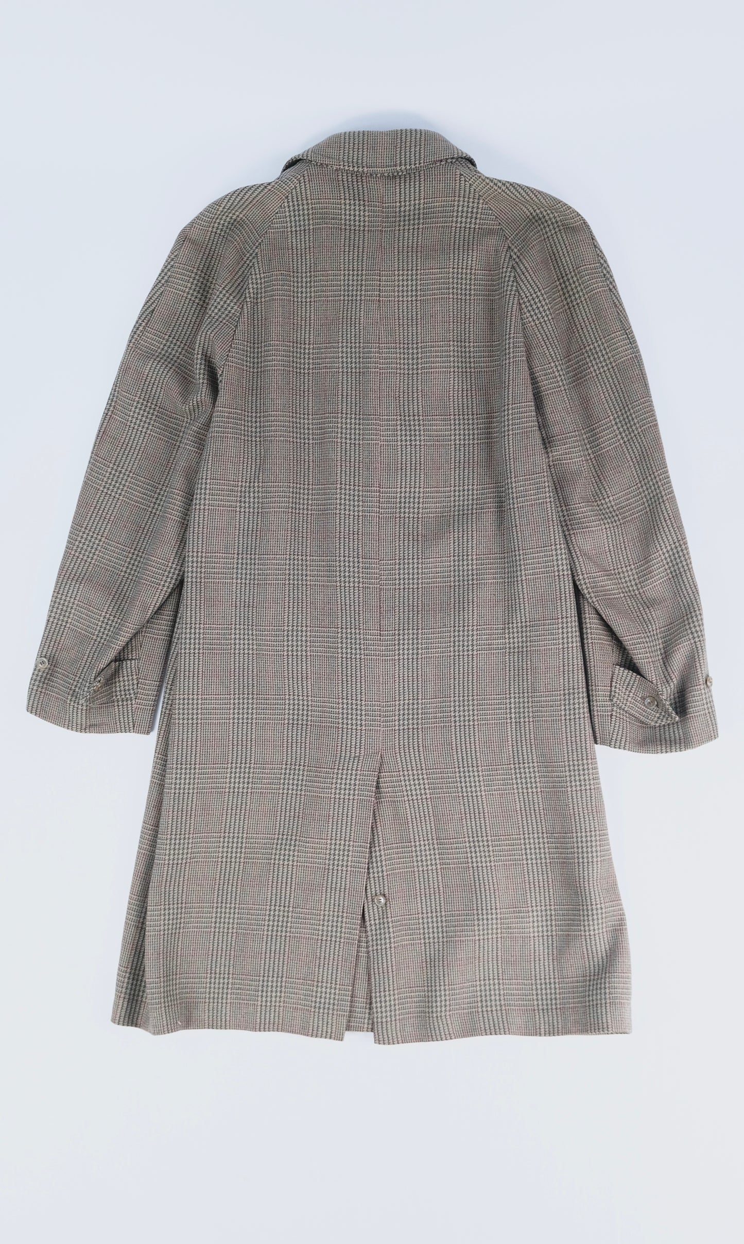 70s Meanson x Ugolini wool checkered coat L