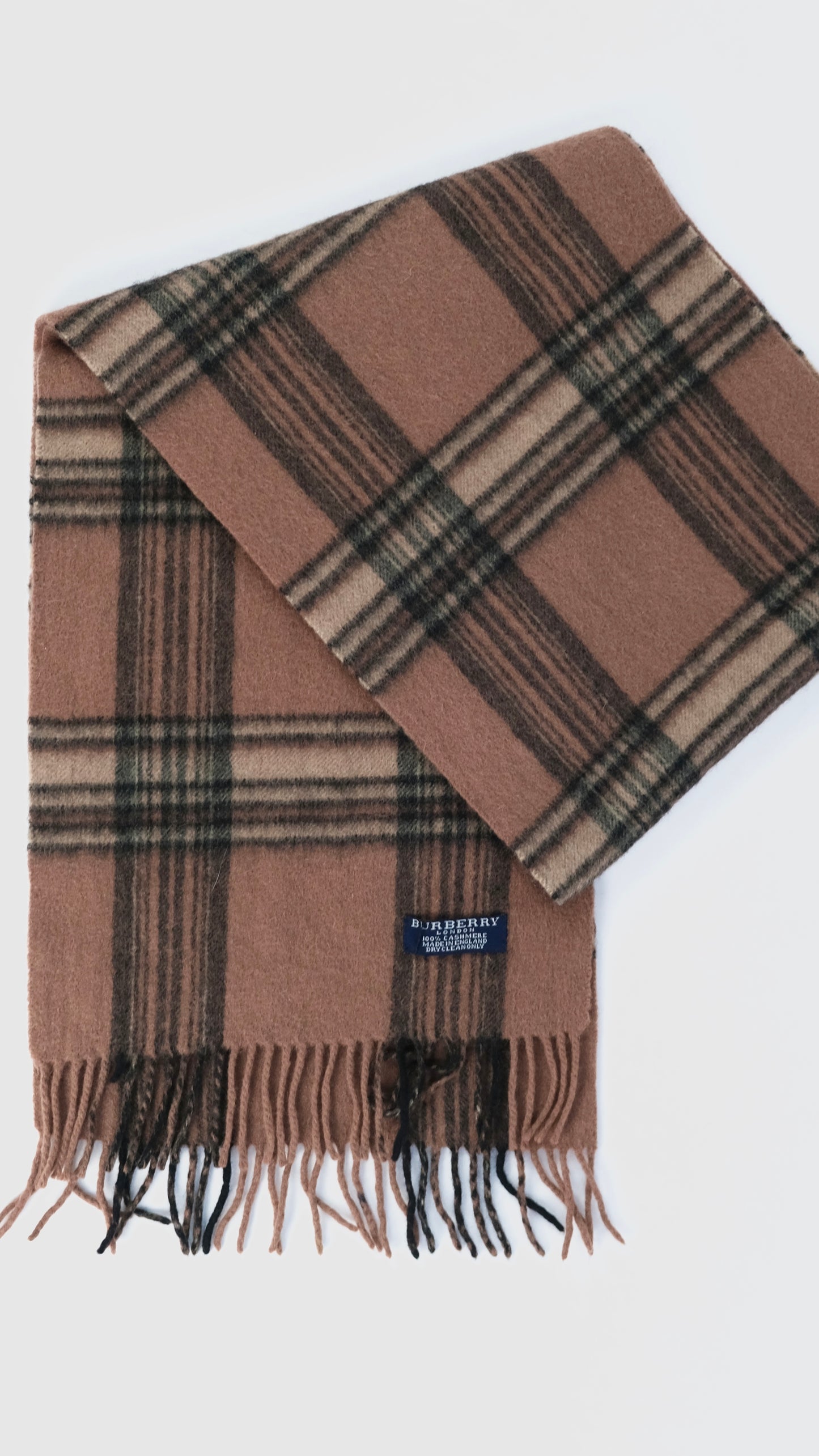Vintage Burberry tartan scarf
