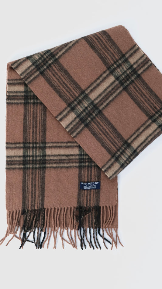 Vintage Burberry tartan scarf