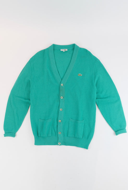 70s Lacoste knitted cardigan M