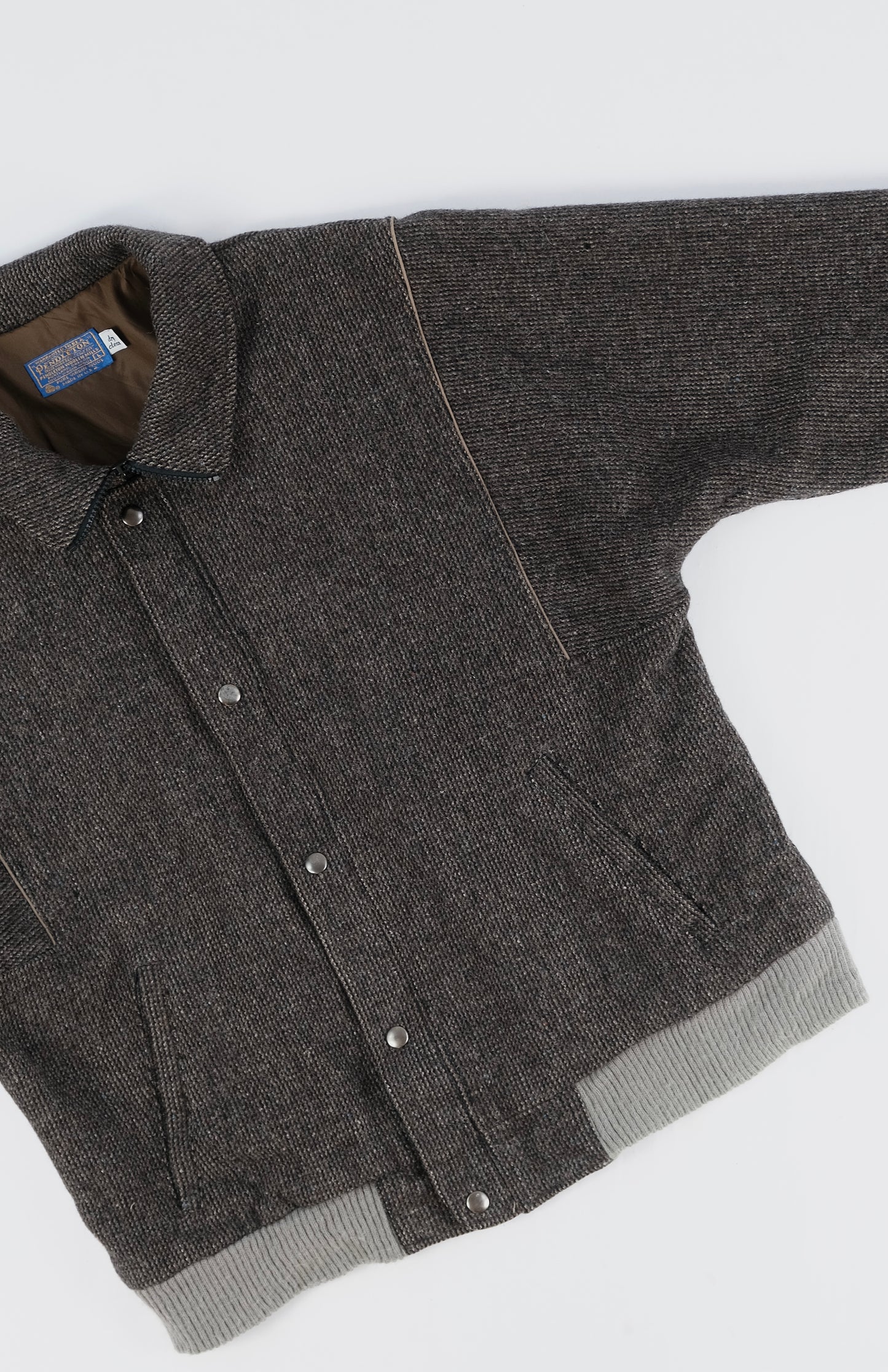 60s Pendleton bomber tweed jacket L