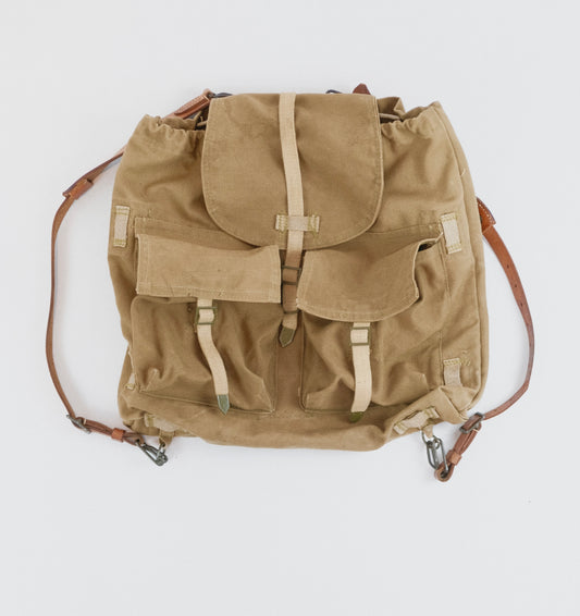 50s Czech military canvas backpack