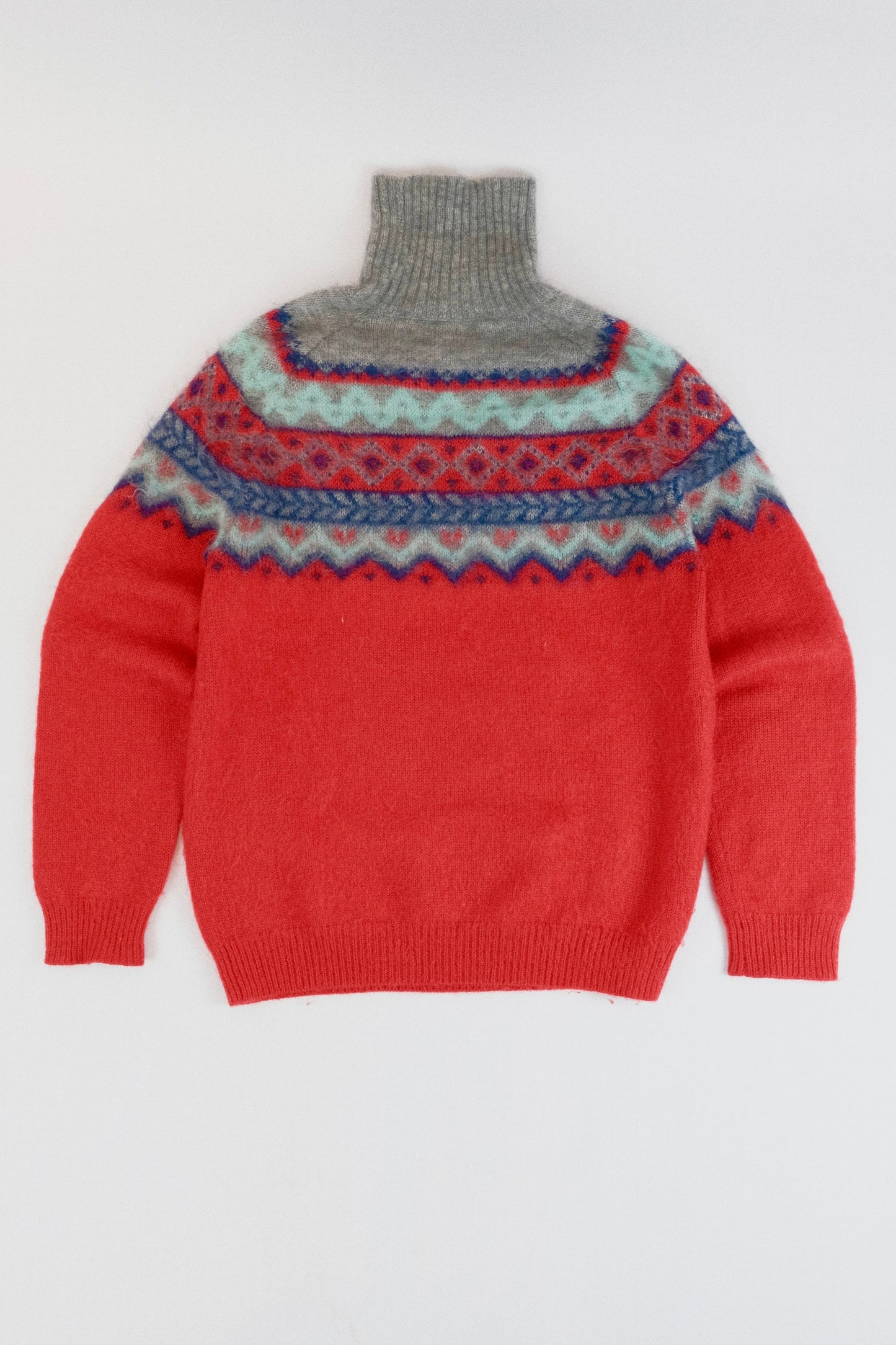 Wool mohair rollneck sweater M