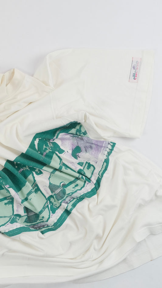 80s Ellesse Tennis printed Tee M
