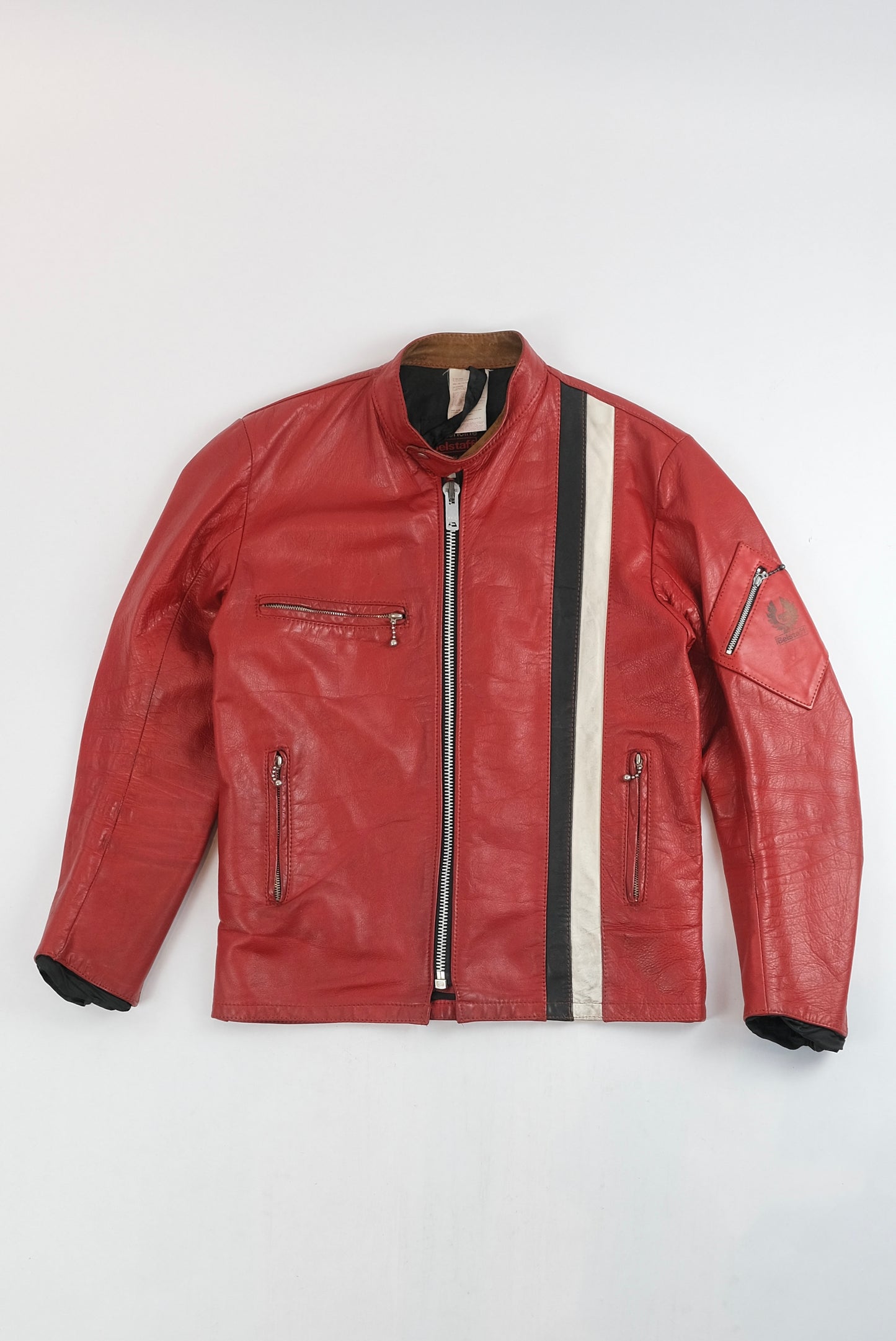 70s Belstaff Leather racing jacket M