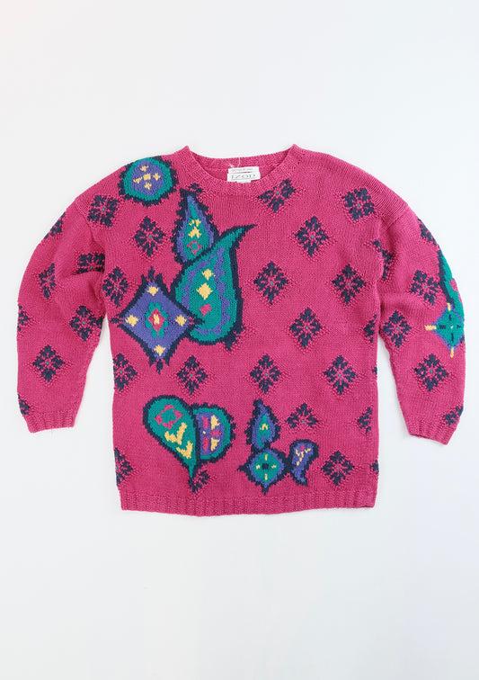 80s Izod cotton Knit M