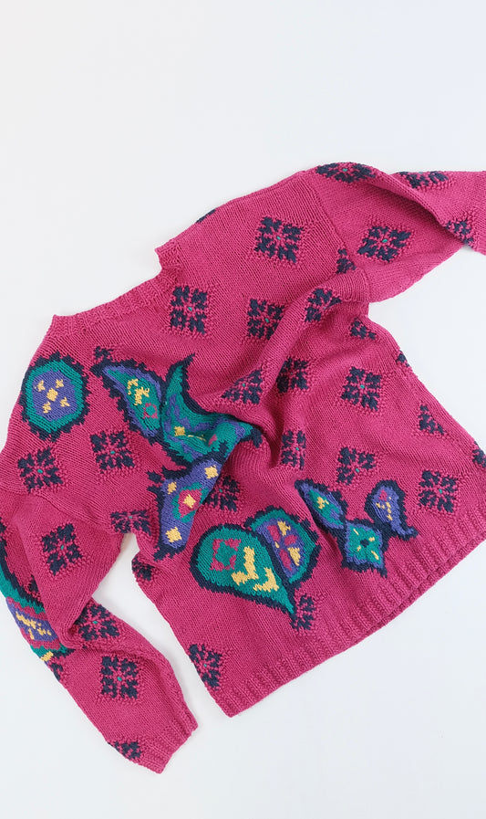 80s Izod cotton Knit M