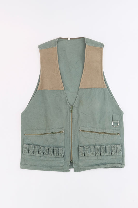 70s Hunting cotton vest M