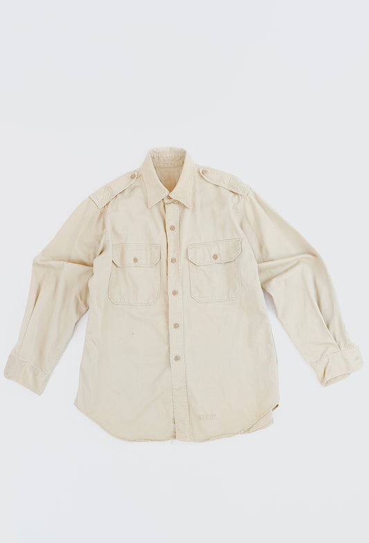 60s US Army Chino shirt M