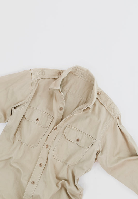 60s US Army Chino shirt M
