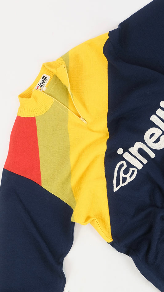50s Cinelli Biking wool jersey S