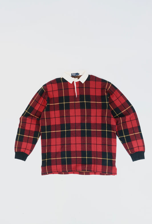80s Polo wool rugby shirt XL