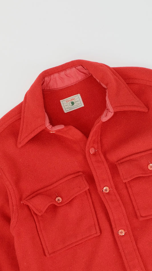 30s Profile Hunting wool shirt L
