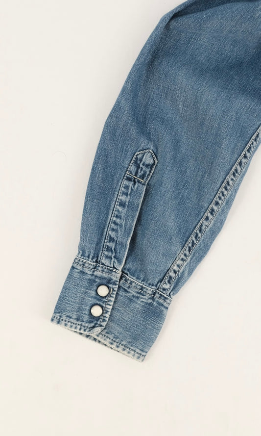 80s Levi's western denim shirt M