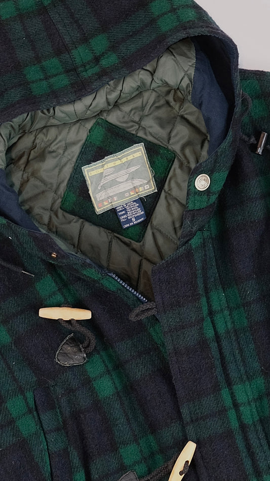 80s Sailing wool Montgomery jacket S