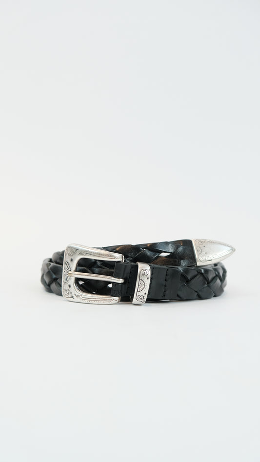 Western leather belt 85