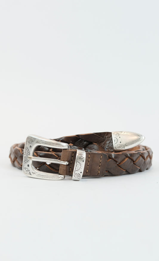 Western leather belt 85