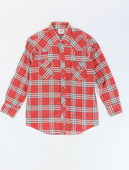 80s Western Lee flannel shirt M