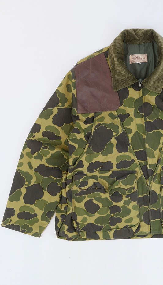 70s Camouflage hunting jacket L