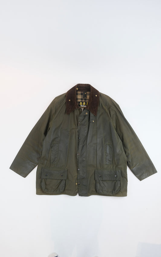 80s Barbour Beaufort waxed jacket XL c52