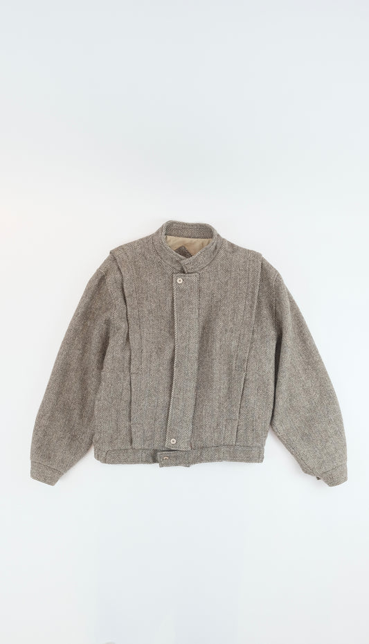 80s Tweed bomber S