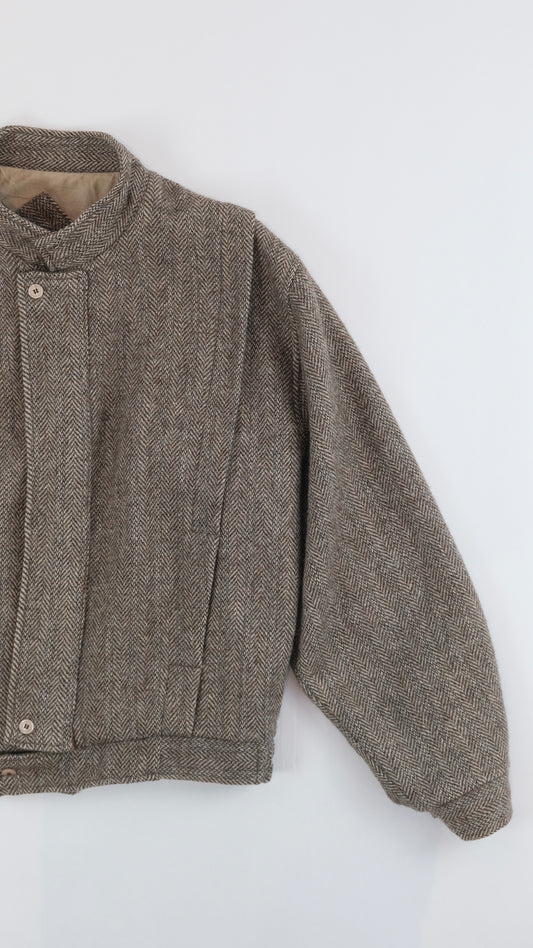 80s Tweed bomber S